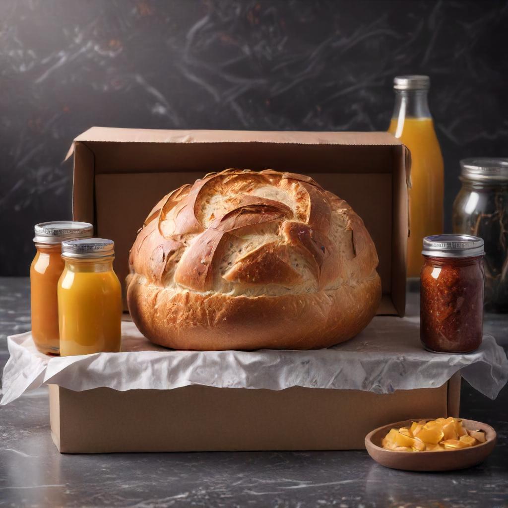 Sourdough Loaf Box with Assorted Spreads