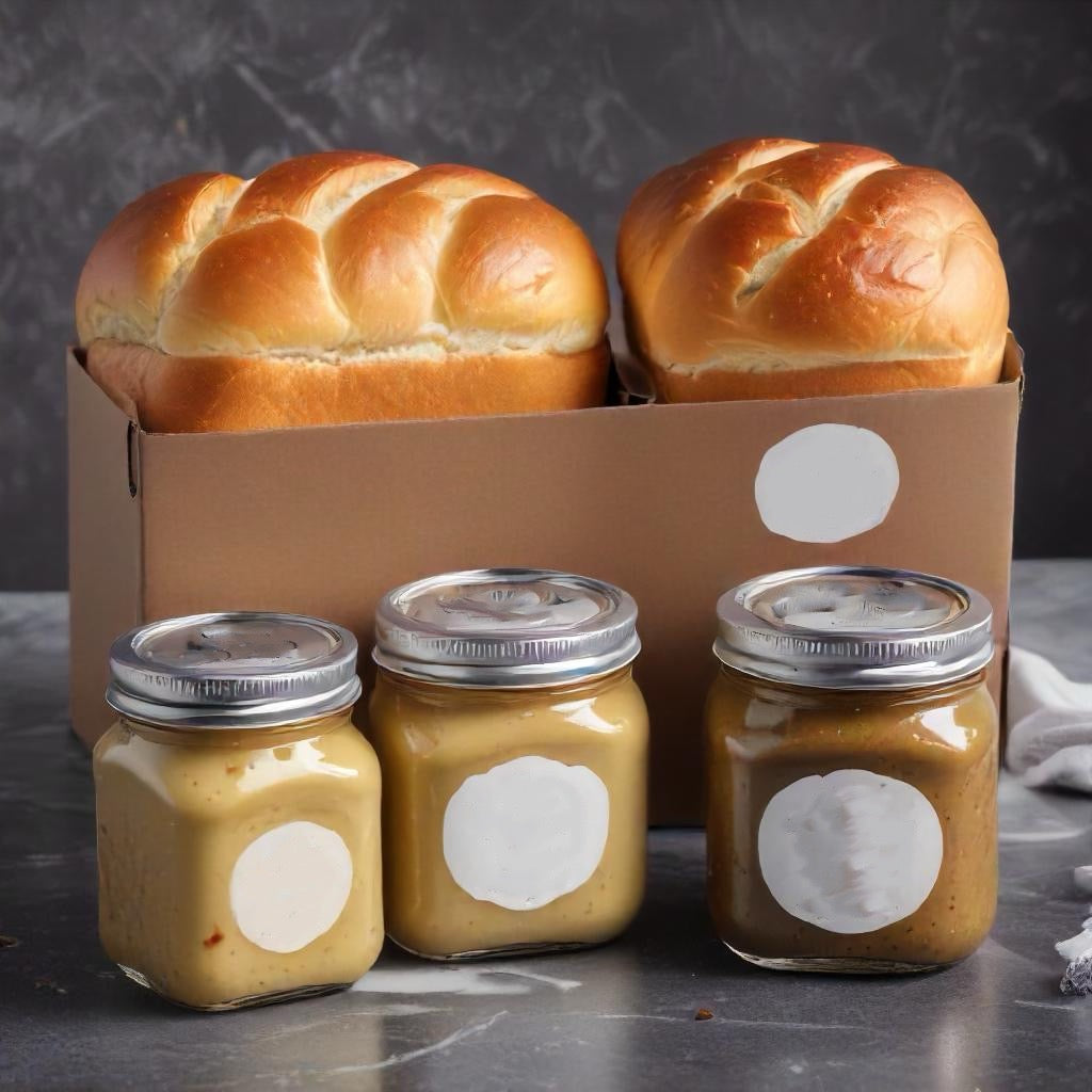 Brioche Bread Box with Assorted Spreads