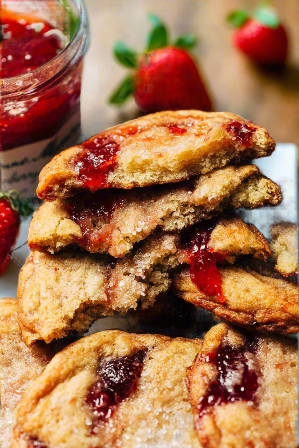 Strawberry Jam Cookies